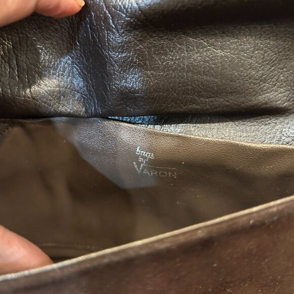 Vintage Bags by Varon Brown Suede Clutch Bag - Picture 3 of 5